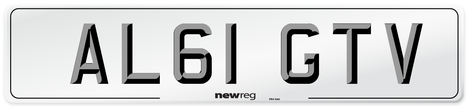 AL61 GTV Number Plate from New Reg